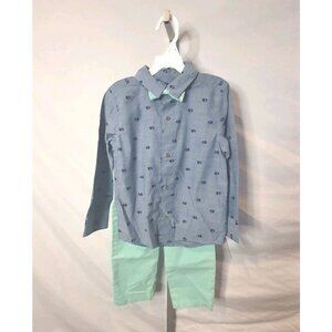 NWT Just One You by Carter's 3pc Toddler 5T Boys Pants Shirt Bow Tie Elephant